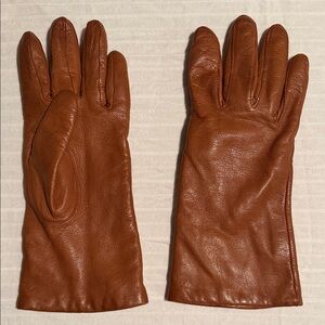 Isotoner Men's Brown Leather Gloves
